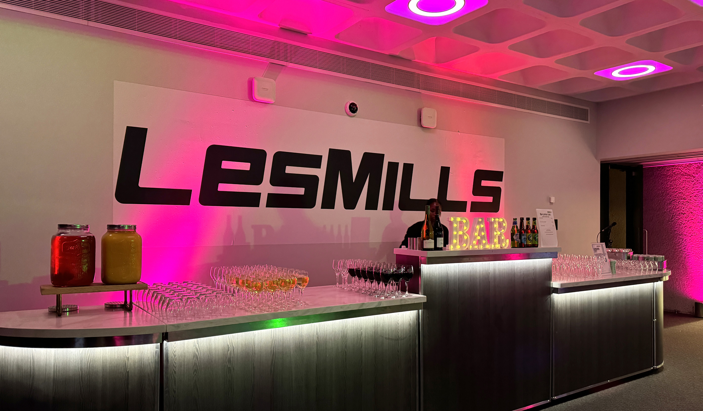 The Les Mills team hosted the HCM Summit After Party at the QEII