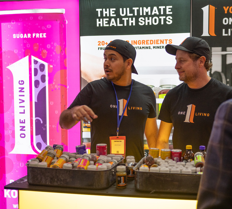 One Living, Jonny Wilkinson&rsquo;s wellness drinks brand, provided kombucha, CBD drinks and a new range of ultimate health shots for delegates